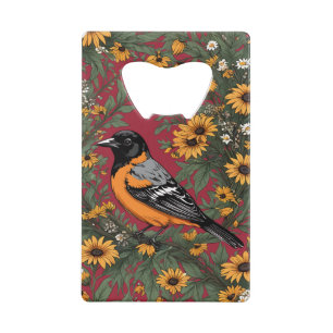 Baltimore Oriole Oiseau Et Fleurs Susan Oiseaux No