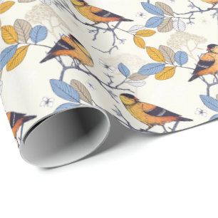 Baltimore Oriole vogel op tak Cadeaupapier