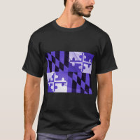 Baltimore Paars Maryland State Flag Shirt