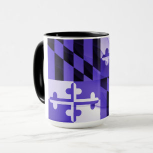 Baltimore Paarse Maryland State Flag Coffee Mok
