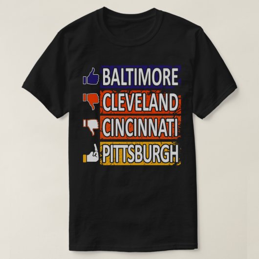 Baltimore Pro Funny North Ranks T-shirt (Design voorkant)