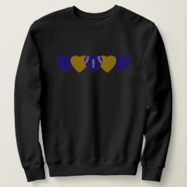Baltimore Ravens Heart Football Dark Trui