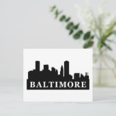Baltimore Skyline Briefkaart (Staand voorkant)
