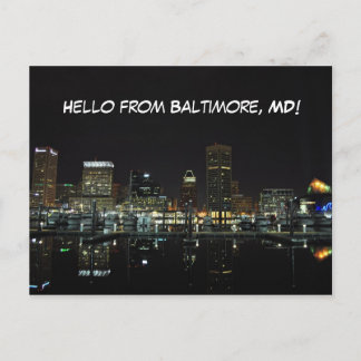 Baltimore Skyline Briefkaart