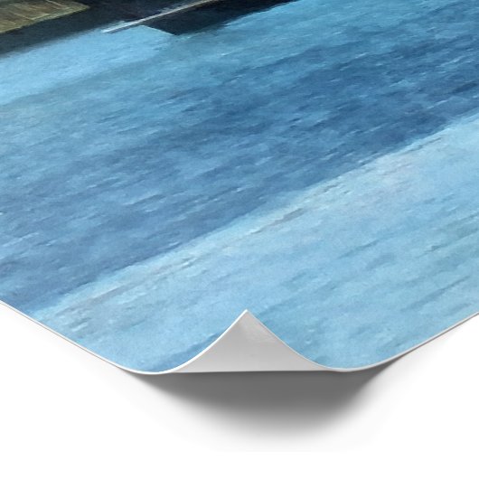 Baltimore Skyline en Harbour Poster (Hoek)