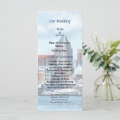 Baltimore Skyline en Harbour Wedding Programme Programma (Staand voorkant)