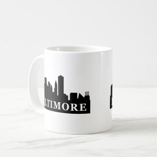 Baltimore Skyline Koffiemok (Voorkant links)