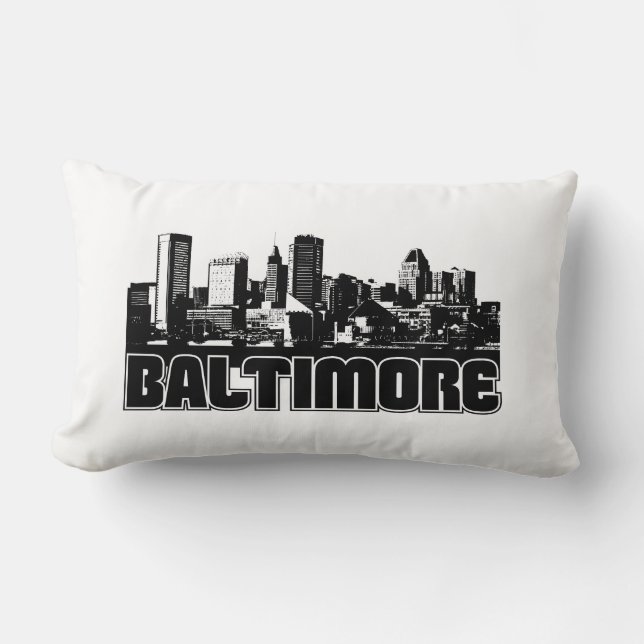 Baltimore Skyline Kussen (Voorkant)