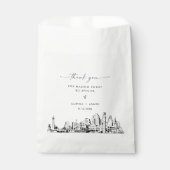 Baltimore Skyline Mariage Merci Favoriser les sacs (Devant)