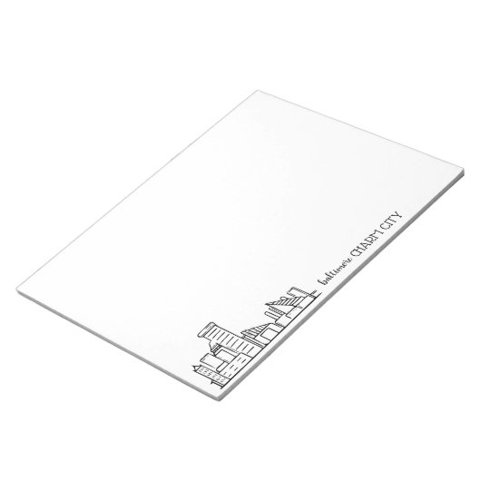 Baltimore Skyline Notitieblok (Schuin)