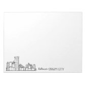 Baltimore Skyline Notitieblok (Voorkant)