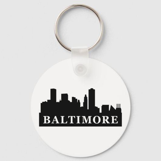 Baltimore Skyline Sleutelhanger (Voorkant)