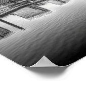 Baltimore Skyline - zwart en wit Poster (Hoek)