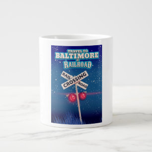 Baltimore-spoorwegovergang reisaffiche. extra grote mok