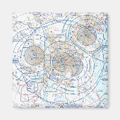Baltimore Washington Flyway Chart Magneet (Voorkant)