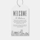 Baltimore Wedding | Welkomstbericht Cadeaulabel (Voorkant)