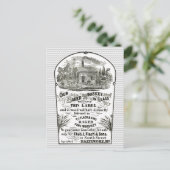 Baltimore Whiskey Vintage 1867 Briefkaart (Staand voorkant)