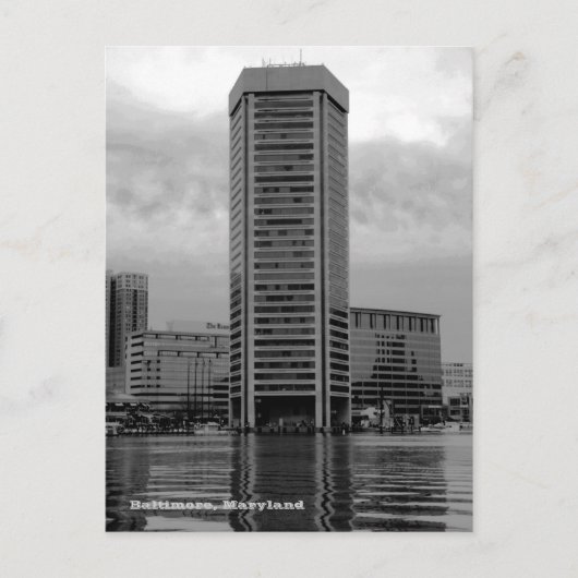 Baltimore World Trade Center Briefkaart (Voorkant)