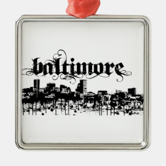 Baltimore Zet je stad aan Metalen Ornament