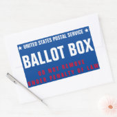 Baltische doos rechthoekige sticker (Envelop)