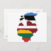 Baltische staten briefkaart (Voorkant / Achterkant)