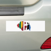 Baltische staten bumpersticker (Op auto)