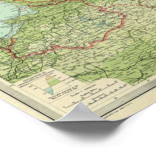 Baltische staten en Oost-Pruisen Poster (Hoek)