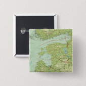 Baltische staten en Oost-Pruisen Vierkante Button 5,1 Cm (Voorkant /achterkant)