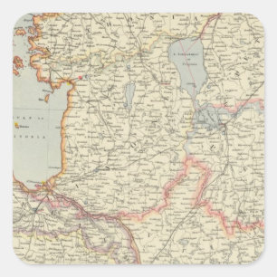 Baltische staten vierkante sticker