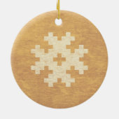 Baltische Symbolen Geel  Keramisch Ornament (Achterkant)