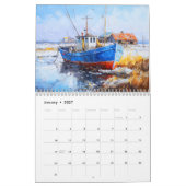 Baltische Zee in Acryl – Kalender (Jan 2027)