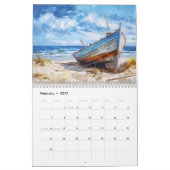 Baltische Zee in Acryl – Kalender (Feb 2027)