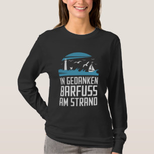 Baltische Zee Noordzee Kust in Gedachten Blote Voe T-shirt