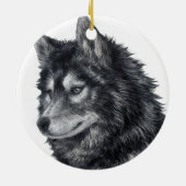 Balto Dog Keramisch Ornament (Achterkant)