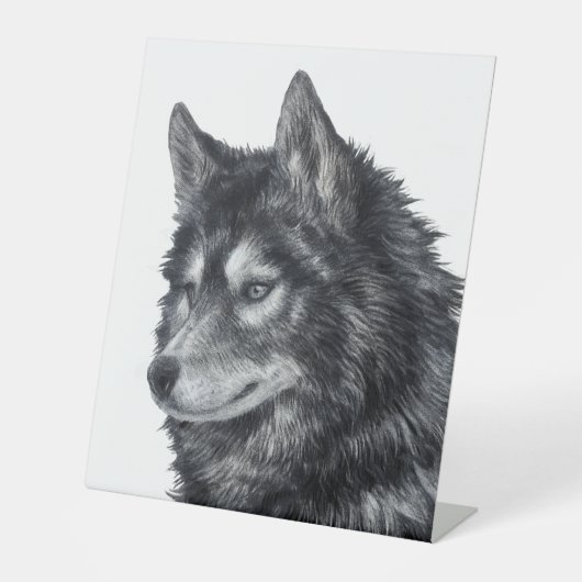 Balto Dog Reclamebord Met Voetstuk (Voorkant)