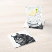 Balto Dog Vierkante Kartonnen Onderzetter (Insitu)