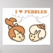 Bam Bam houdt van PEBBLES™ Poster (Voorkant)