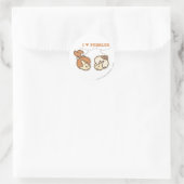 Bam Bam houdt van PEBBLES™ Ronde Sticker (Tas)