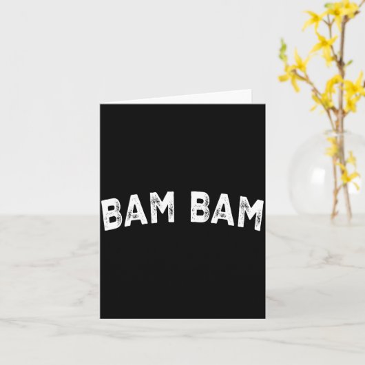 Bam Bam Kaart (Gele Bloem)