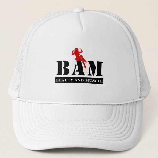 BAM Beauty and Muscle Bodybuilding Casquette de ba (Devant)