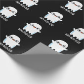 Bam-boo-zled Funny Halloween Ghost Pun Dark BG Cadeaupapier (Hoek)
