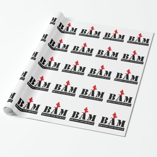 BAM Brains en Spierbakkerijpapier Cadeaupapier (Uitgerold)