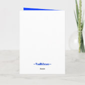 Bam ! Carte de voeux de hérisson (Dos)