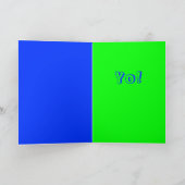 Bam ! Carte de voeux de hérisson (Intérieur)