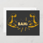 BAM ! carte postale pour l'ascenseur ou le passion (Devant / Derrière)