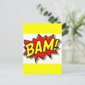 BAM COMICBOOK SOUNDS ACTIONS LOUD COMICS CARTOONS BRIEFKAART (Staand voorkant)