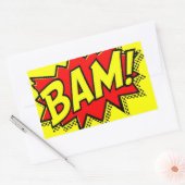 BAM COMICBOOK SOUNDS ACTIONS LOUD COMICS CARTOONS RECHTHOEKIGE STICKER (Envelop)
