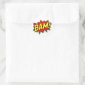 BAM COMICBOOK SOUNDS ACTIONS LOUD COMICS CARTOONS RONDE STICKER (Tas)