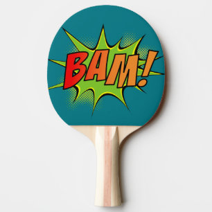 Bam! Pow! stripafbeeldingen Tafeltennisbatje