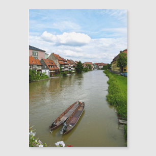 Bamberg Beieren Regnitz-rivier Schilderingseffect
